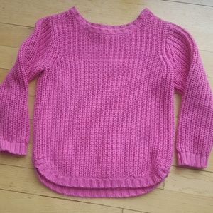 Old navy 5t girls pink heavy knit sweater